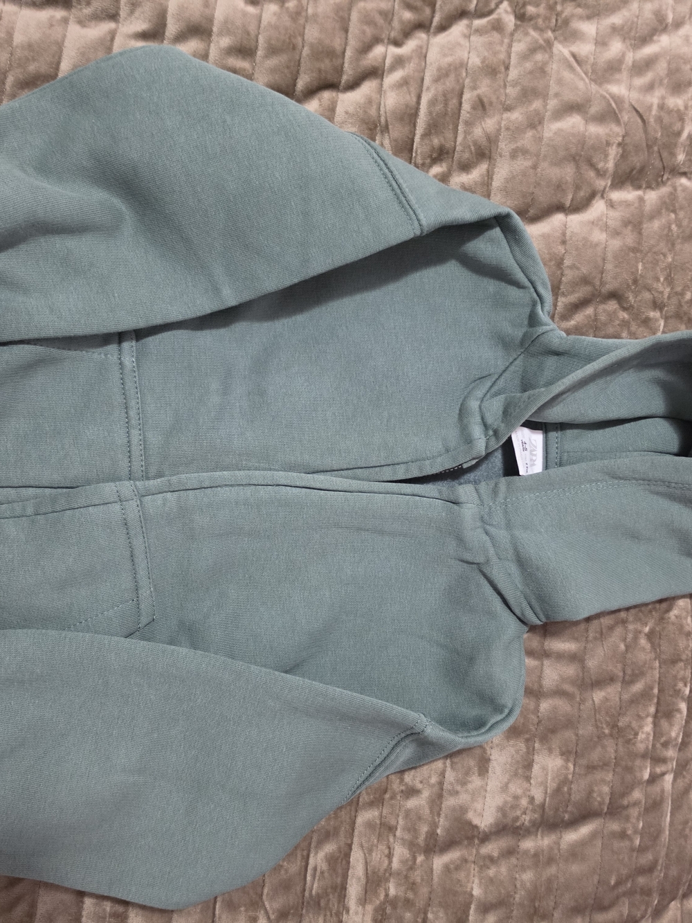 Zara Dusty Sage Green Hoodie